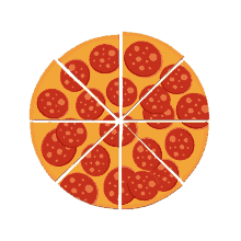 yellow pizza
