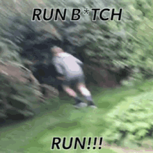 Run Run Bitch GIF - Run Run Bitch Leave GIFs