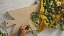 Brussels Sprouts Slicing GIF - Brussels Sprouts Slicing Chopping GIFs