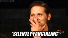Silently Fangirling GIF - Fangirling Silent Blush GIFs