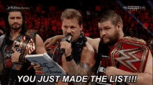 Chris Jericho You Just Made The List GIF - Chris Jericho You Just Made The List The List GIFs