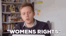 Owen Jones Womens Rights GIF - Owen Jones Womens Rights Air Quotes GIFs