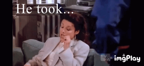 He Took It Out Elaine Seinfeld GIF - He Took It Out Elaine Seinfeld Breathe  Out - Discover &amp; Share GIFs