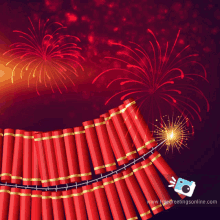 happy diwali firecrackers fireworks greetings