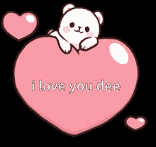 I Love You Dee Cute GIF - I Love You Dee Cute Heart GIFs