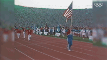 Waving Flag Olympics GIF - Waving Flag Olympics Olympics1984 GIFs