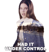 Had It Under Control Lana Del Rey Sticker - Had It Under Control Lana Del Rey White Dress Song Stickers
