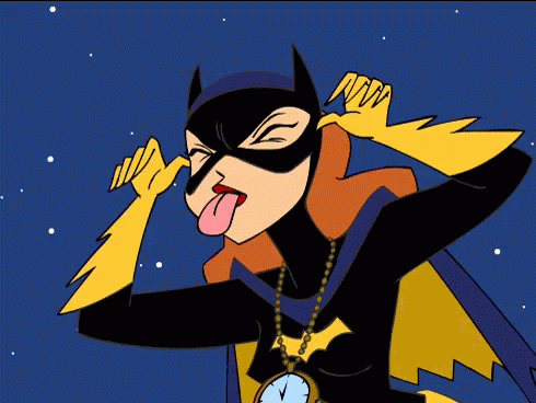 Bat Girl Tongue GIF.