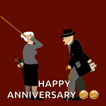 Happy Anniversary Love GIF - Happy Anniversary Love Old Couple GIFs
