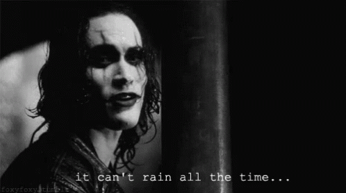 The Crow It Cant Rain All The Time GIF - The Crow It Cant Rain All The Time - Discover & Share GIFs