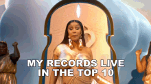 My Records Live In The Top Ten Lizzo GIF - My Records Live In The Top Ten Lizzo Cardi B GIFs