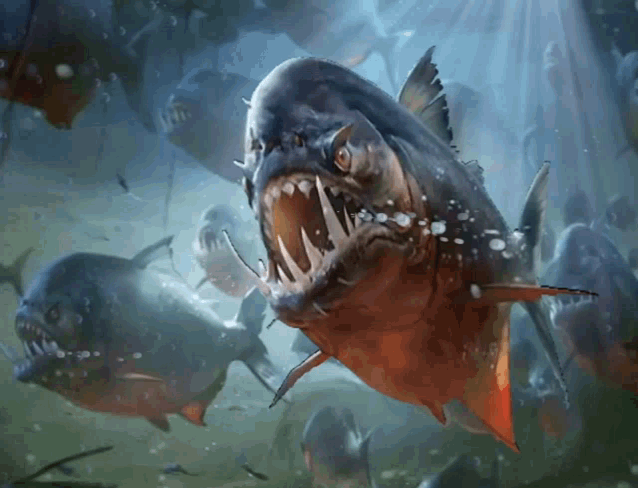 Piranha River Piranha Gif Piranha River Piranha Fish Discover Share Gifs