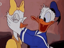 donald daisy duck hug love