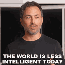 The World Is Less Intelligent Today Derek Muller GIF - The World Is Less Intelligent Today Derek Muller Veritasium GIFs