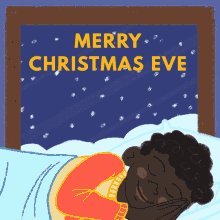 Merry Christmas Eve Peek GIF - Merry Christmas Eve Peek Sleeping GIFs