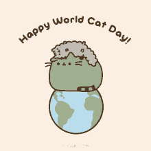 World Cat Day Pusheen GIF - World Cat Day Pusheen Cat Day GIFs