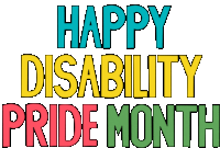 Text Cute Text Sticker - Text Cute Text Happy Disability Month Stickers