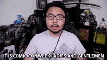 it is comic week ladies and gentlemen comic con week nurd week geek week nurd time