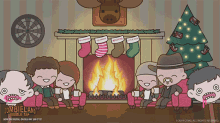 Christmas Fireplace GIF - Christmas Fireplace Gathering GIFs