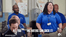 All You Fucking Haters Can Suck It Sandra GIF - All You Fucking Haters Can Suck It Sandra Superstore GIFs