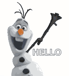 Hello Frozen GIF - Hello Frozen Olaf GIFs