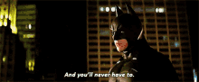Batman And Youll Never Have To GIF - Batman And Youll Never Have To GIFs