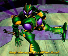 transformers waspinator waspinator in pain but still functional wasp