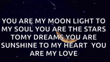 Soulmate You Are My Moonlight GIF - Soulmate You Are My Moonlight Shooting Stars GIFs