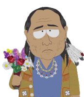 Flowers For You Bill Yellow Hawk Sticker - Flowers For You Bill Yellow Hawk South Park Stickers