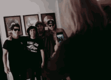 taking picture smiling happy posing recording plaque taking picture smiling happy posing recording plaque