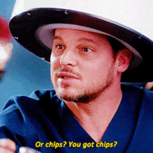 Greys Anatomy Alex Karev GIF - Greys Anatomy Alex Karev Or Chips GIFs