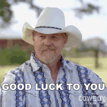 Good Luck To You Trace Adkins GIF - Good Luck To You Trace Adkins Ultimate Cowboy Showdown GIFs