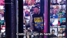 Wwe Kevin Owens GIF - Wwe Kevin Owens Come On Get In Here GIFs