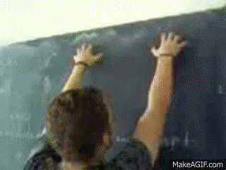 Shut Up Black Board GIF - Shut Up Black Board Chalk Board GIFs