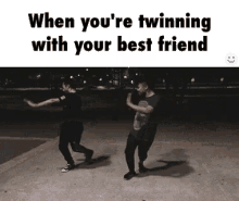 Twinning With Your Best Friend GIF - Twinning Dance Pumped GIFs