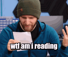 Wtf Am I Reading What Am I Reading GIF - Wtf Am I Reading What Am I Reading Linus Tech Tips GIFs