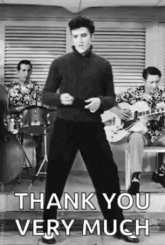 Elvis Presley Saying Thank You Very Much GIFs | Tenor
