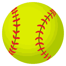 softball activity joypixels softball ball green ball