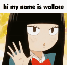 Wallace Anime GIF - Wallace Anime Hi GIFs