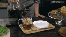 iced coffee pouring drink pour
