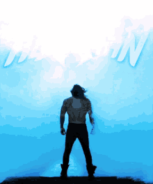 Aquaman Back GIF - Aquaman Back Stand GIFs