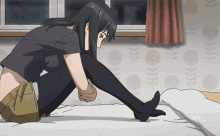 parasyte anime girl waiting bed parasyte anime girl waiting bed