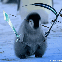 Penguin Animated GIF - Penguin Animated Sword GIFs