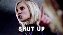 bionic woman sarah corvus katee sackhoff shut up pointing