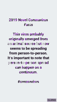 Coronavirus Facts GIF - Coronavirus Facts Source GIFs