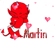 Martin Martin Name Sticker - Martin Martin Name Devil Stickers