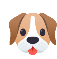 Dog Face Joypixels Sticker - Dog Face Joypixels Eagerness Stickers