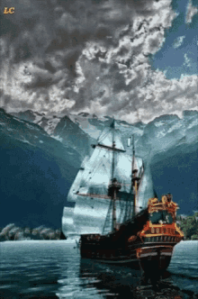 Sailing Ship GIF - Sailing Ship Digital Art GIFs