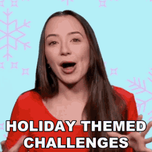 Holiday Themed Challenges Veronica Jo Merrell GIF - Holiday Themed Challenges Veronica Jo Merrell Merrell Twins GIFs
