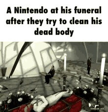nintendo at his funeral shoot kill